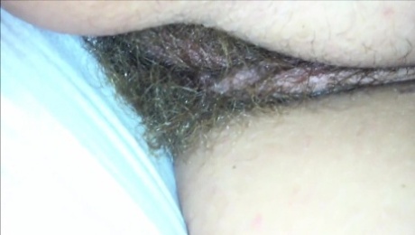 Amateur wife with a beautiful hairy pussy